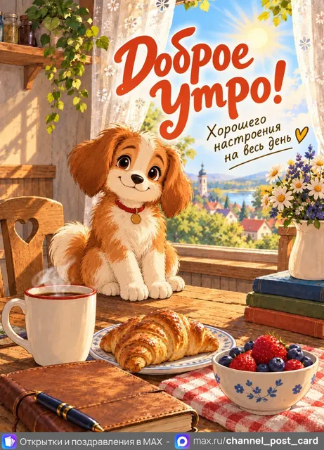 Открытка «Доброе утро»