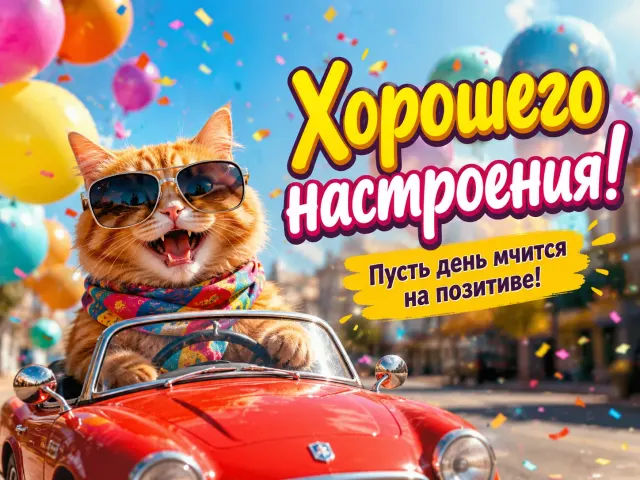 Открытка «Хорошего настроения»