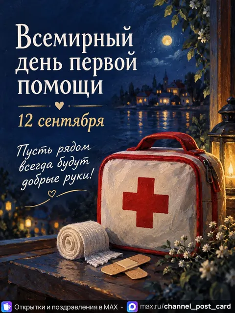 Открытка «День первой помощи»