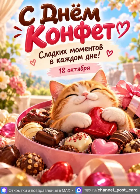 С Днём Конфет — открытка «День конфет»