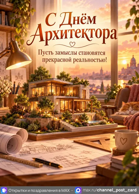 С Днём Архитектора — открытка «День архитектора»