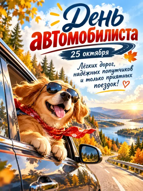 С Днем Автомобилиста — открытка «День автомобилиста»