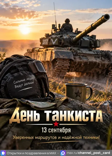 Открытка «День Танкиста»