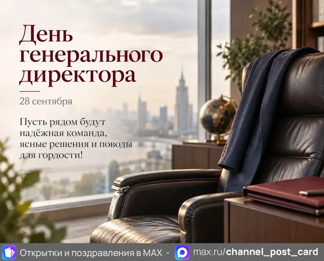 С Днем Гендиректора — открытка «День генерального директора»