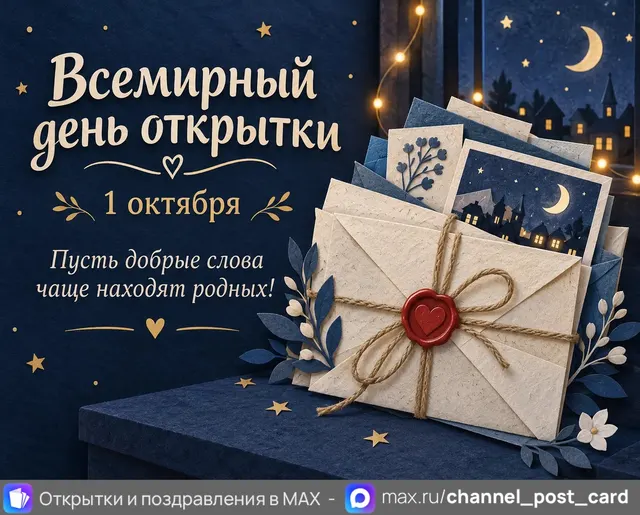 С Днем открытки — открытка «Всемирный день открытки»