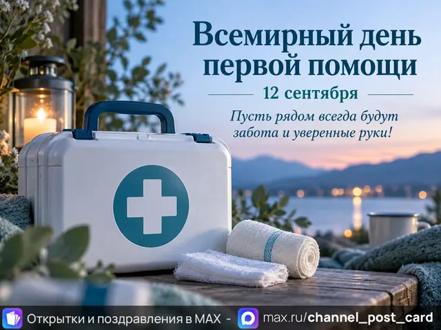 Открытка «День первой помощи»
