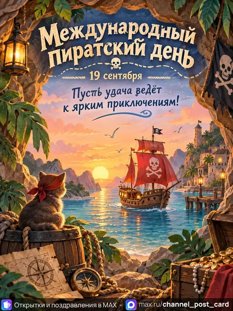 Открытка «Международный пиратский день»