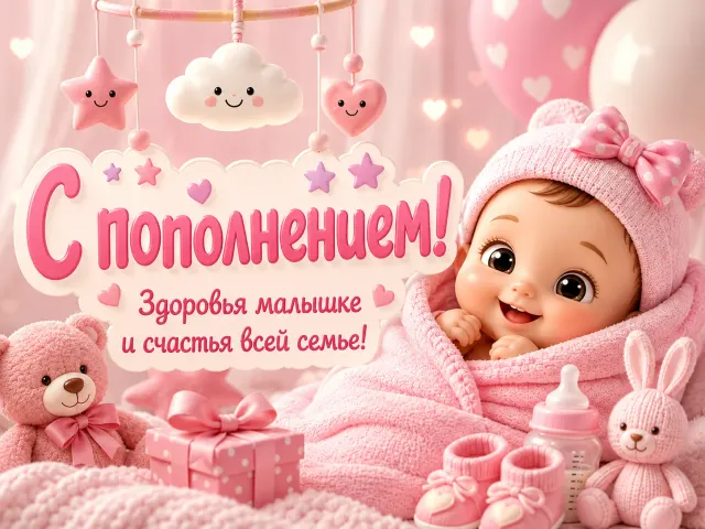 Открытки «Рождение ребёнка»