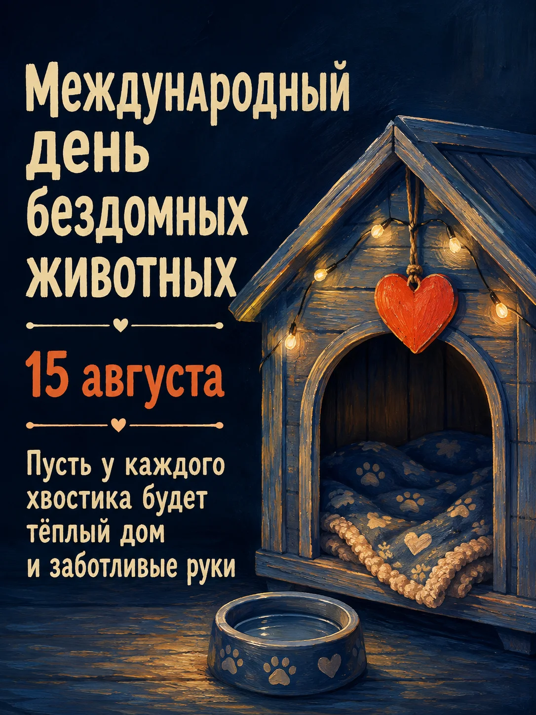 Открытка «Международный день бездомных животных»