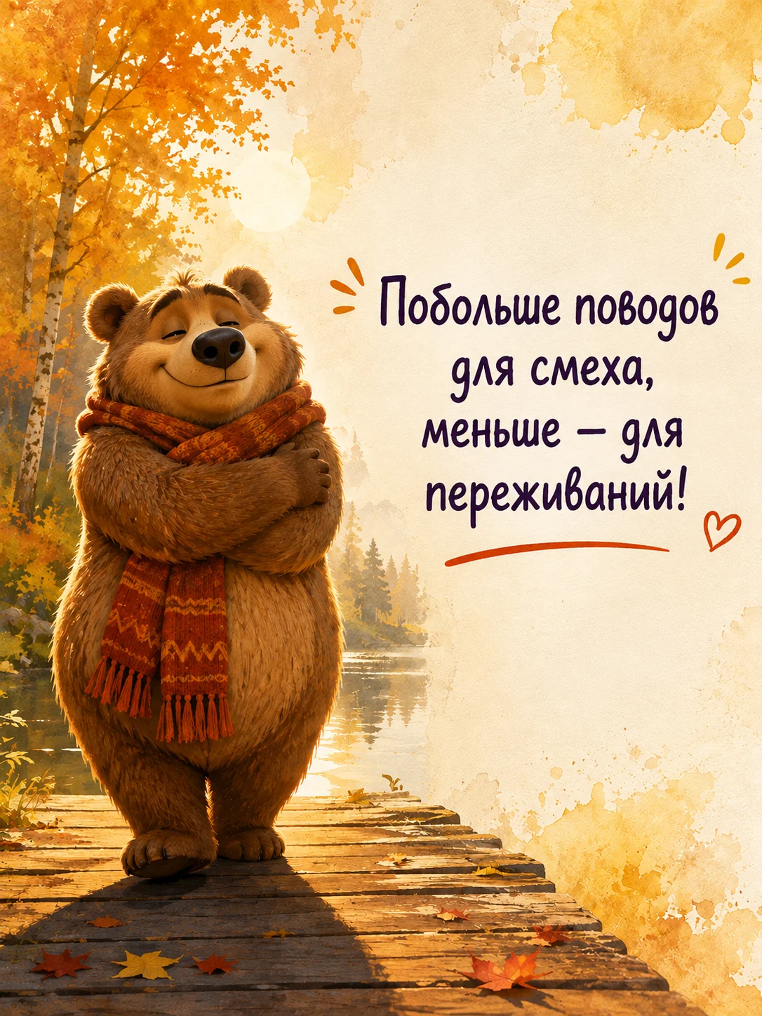 Открытка «Больше поводов для смеха»