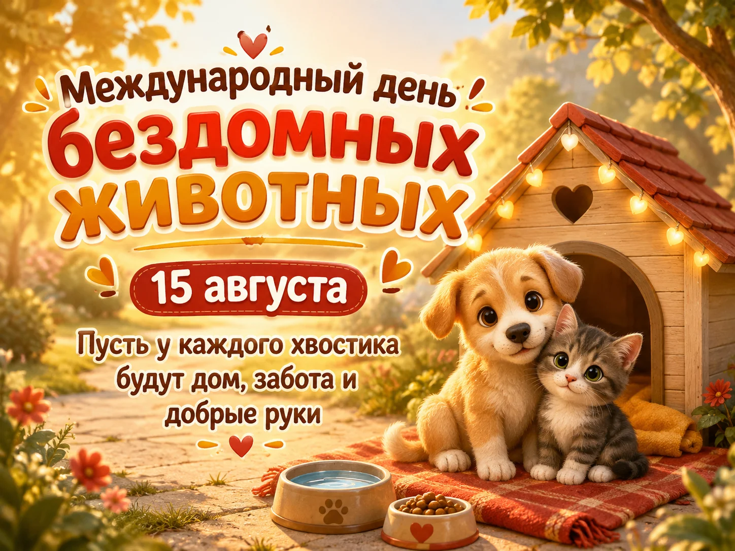 Открытка «Международный день бездомных животных»