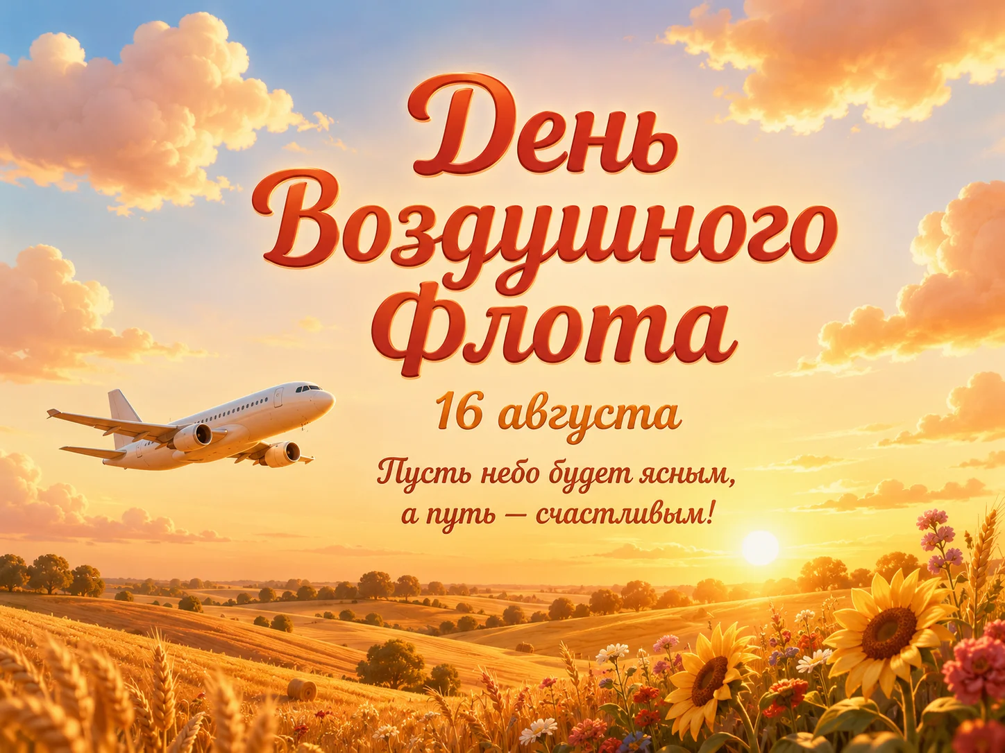 Открытка «День воздушного флота»
