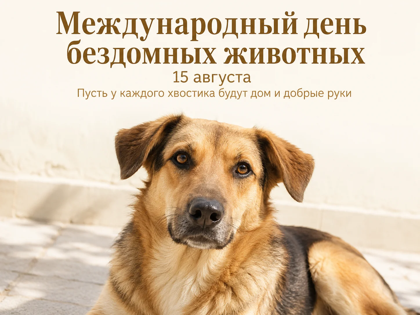 Открытка «Международный день бездомных животных»