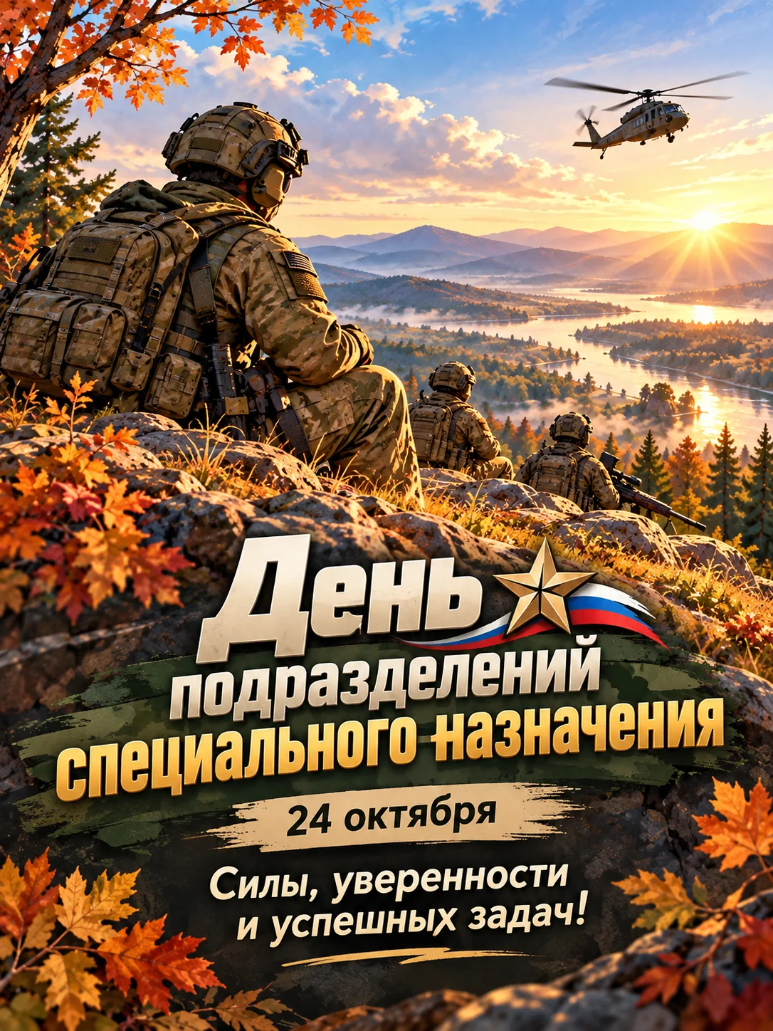 Открытка «День подразделений специального назначения»