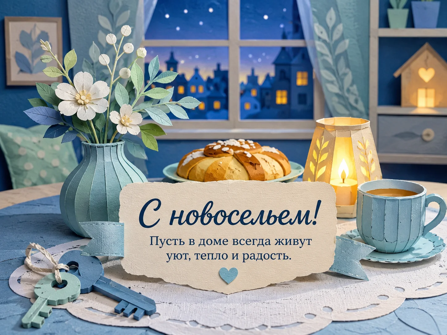 Открытка «С Новосельем»