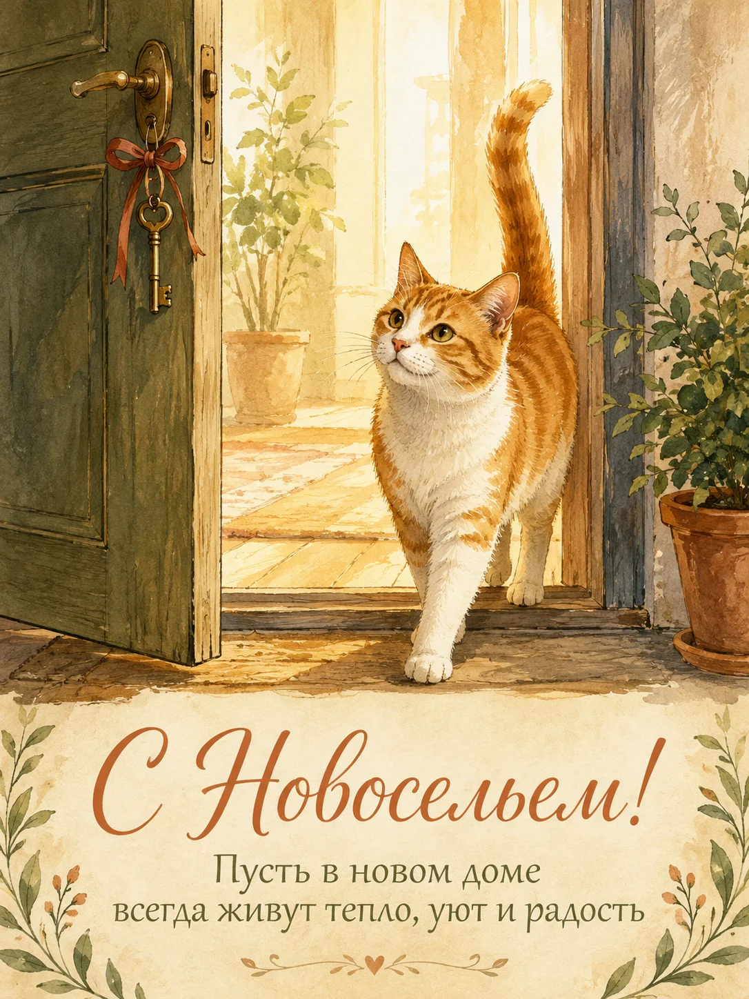 Открытка «С Новосельем»