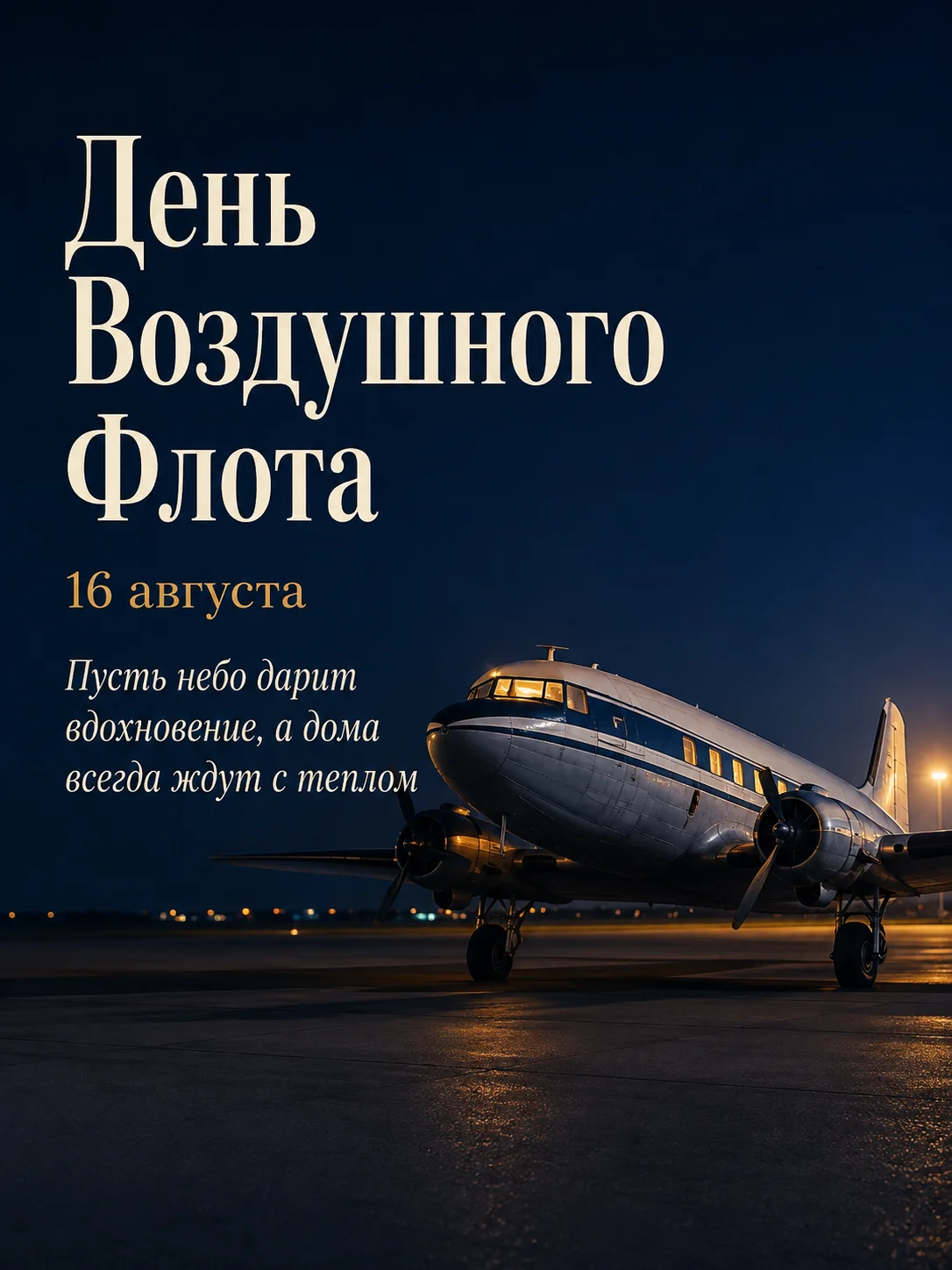 Открытка «День воздушного флота»