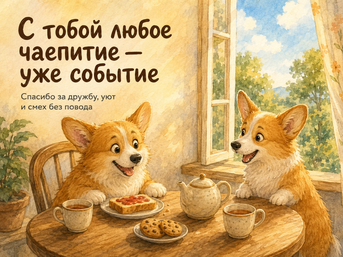 Открытка «Дружба»