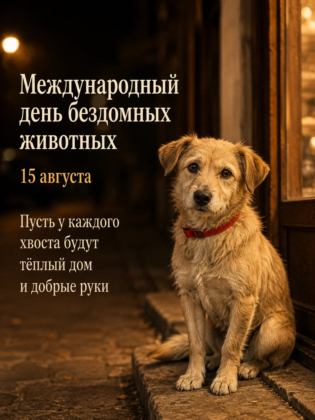 Открытка «Международный день бездомных животных»