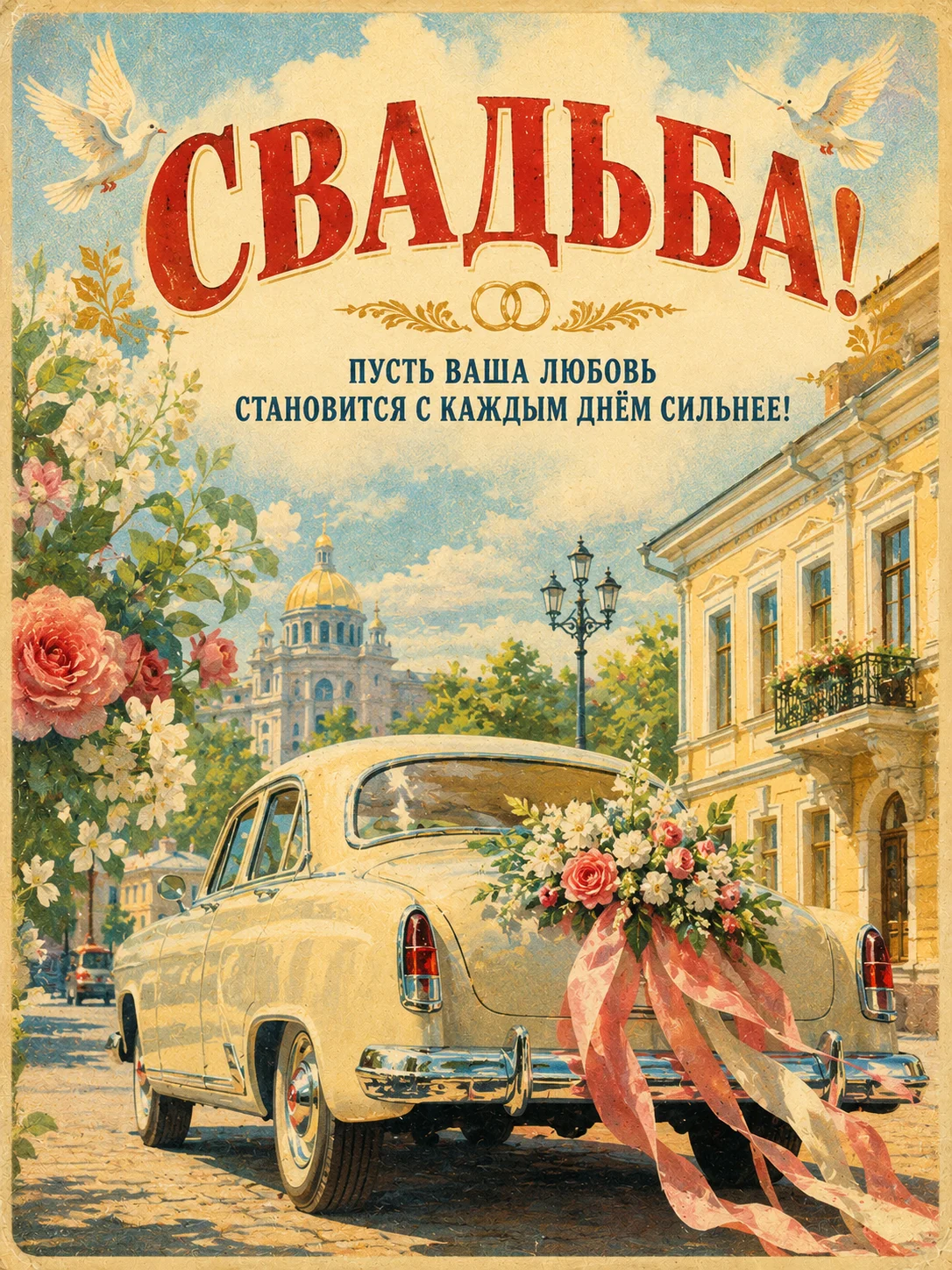 Открытка «Свадьба»