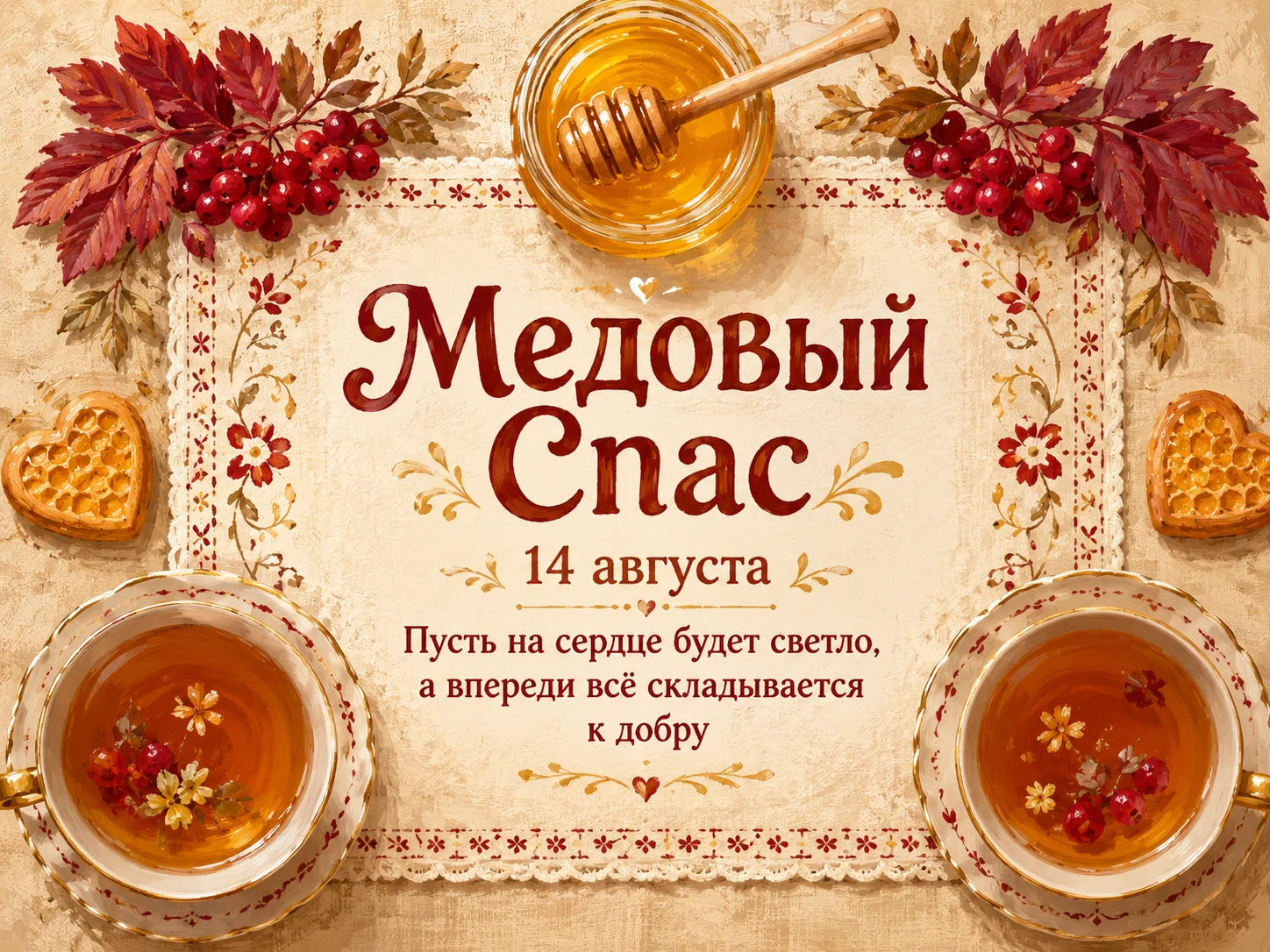 Открытка «Медовый спас»