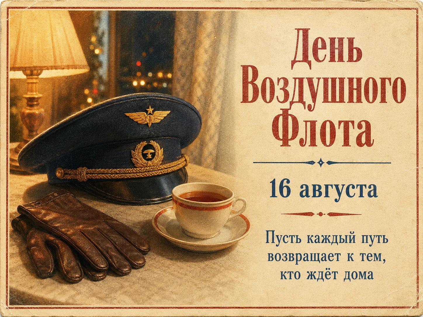 Открытка «День воздушного флота»