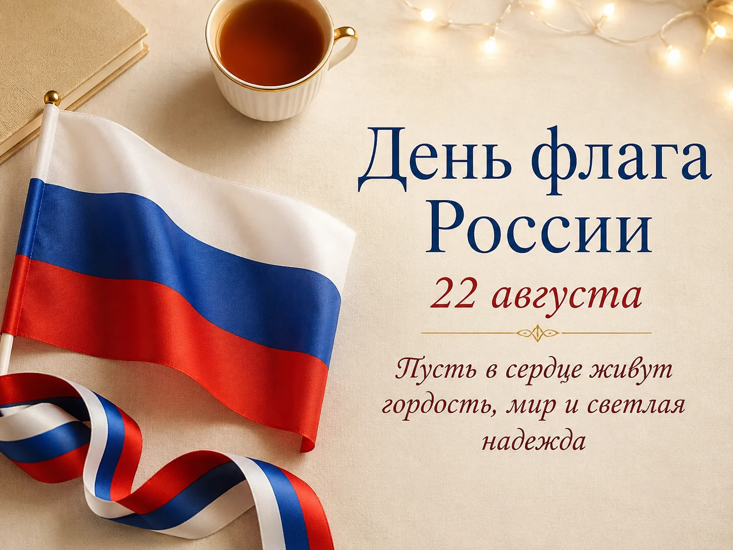 Открытка «День флага России»