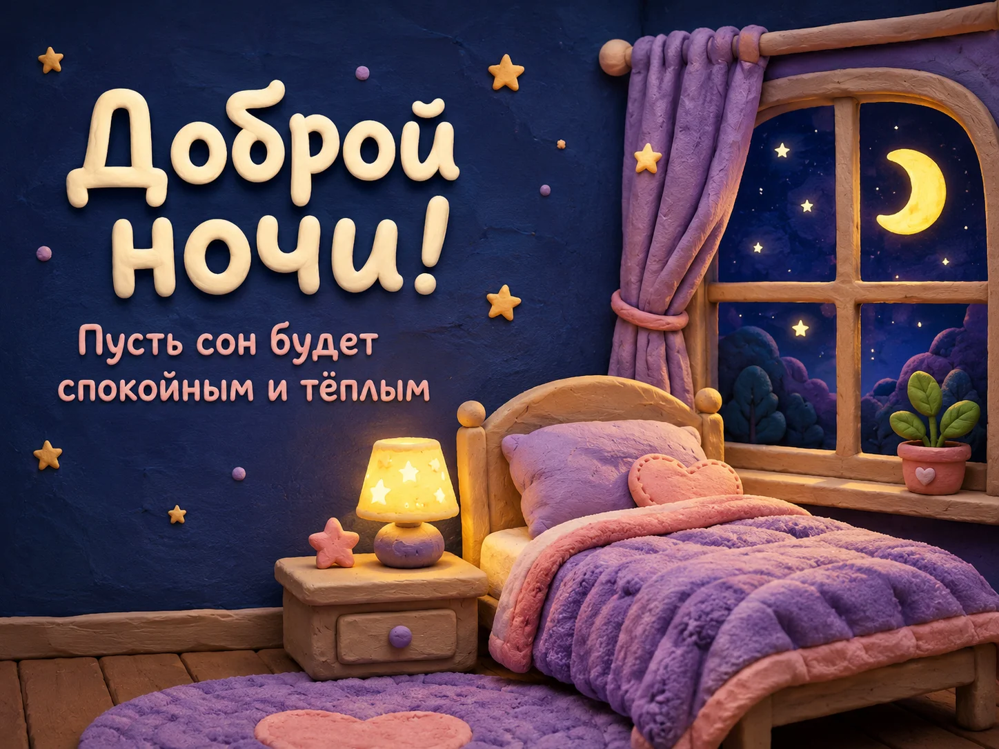 Открытка «Доброй ночи»