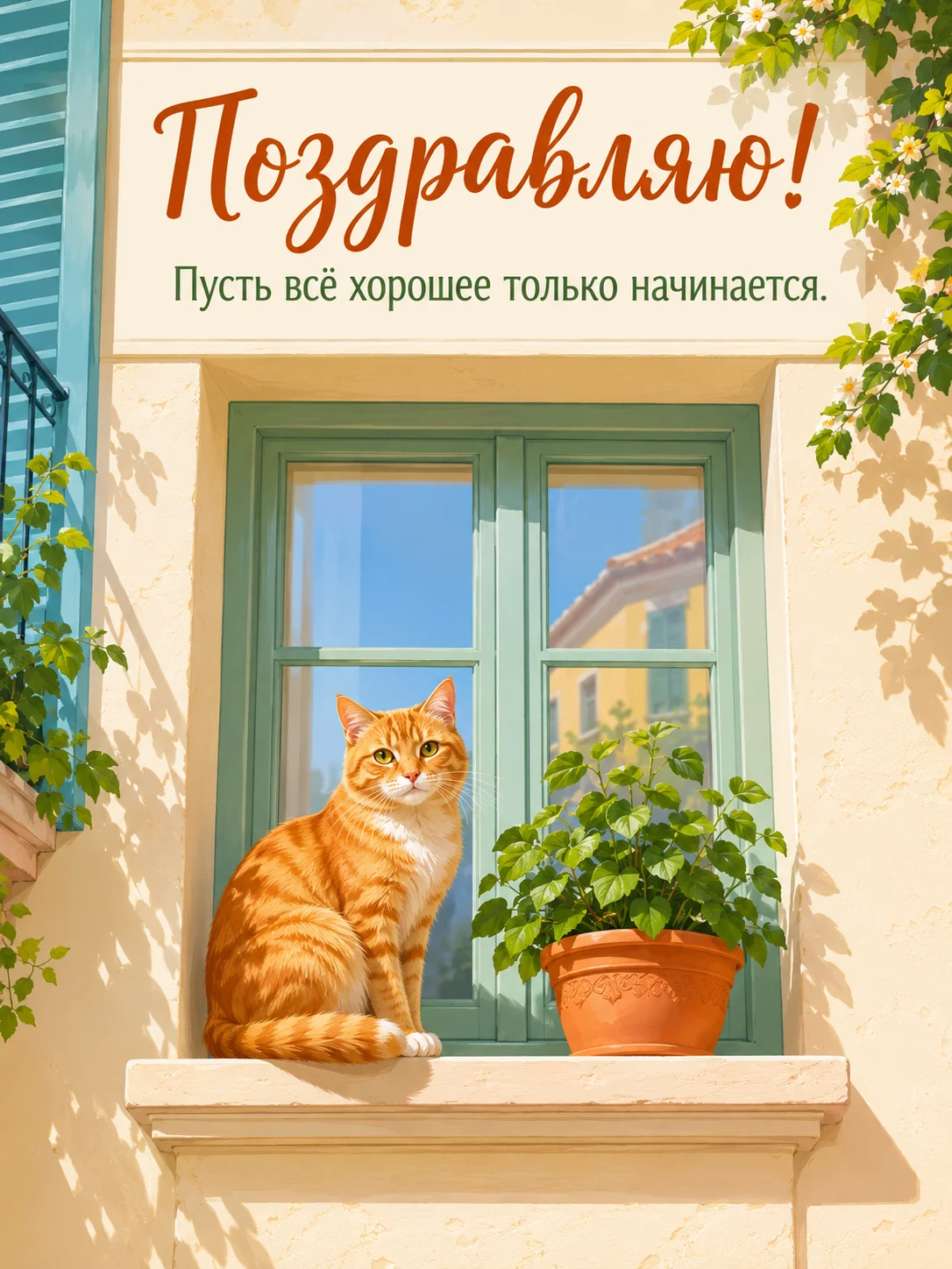 Открытка «Поздравляю»