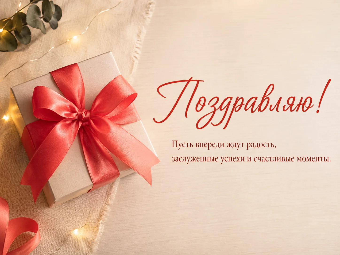 Открытка «Поздравляю»