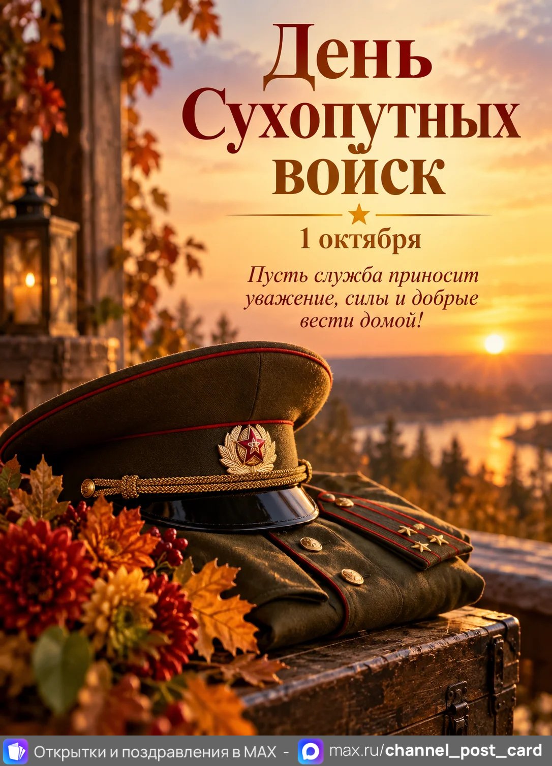 Открытка «С Днём Сухопутных Войск»