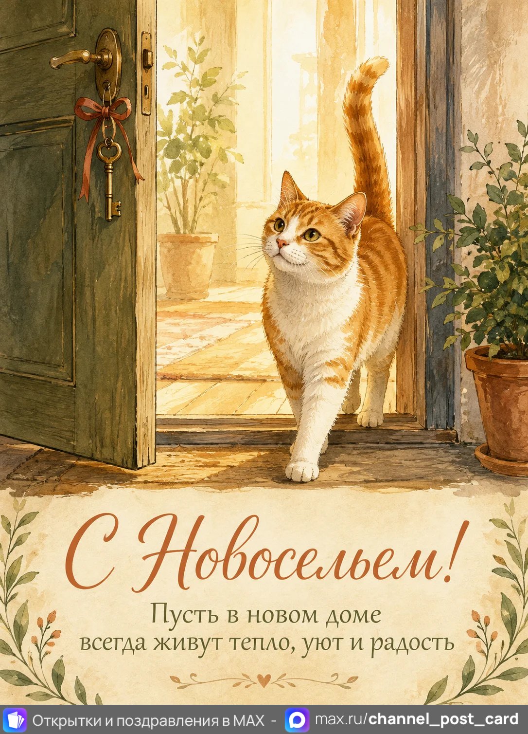 Открытка «С Новосельем»
