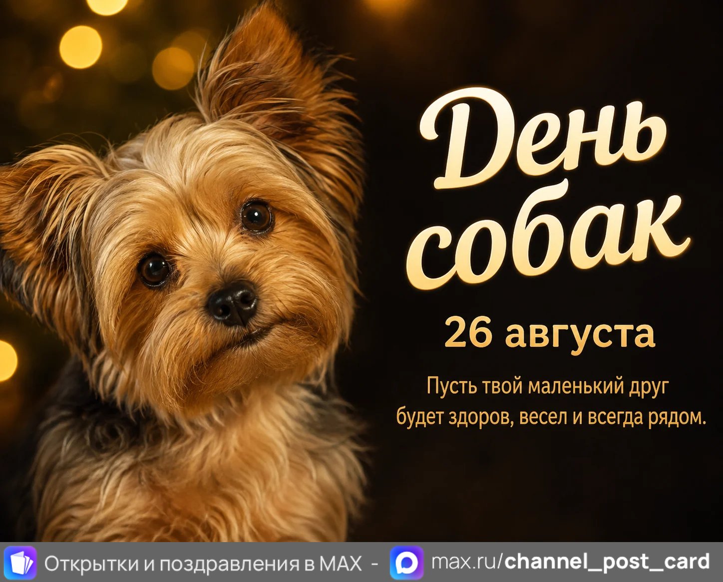 Открытка «День собак»