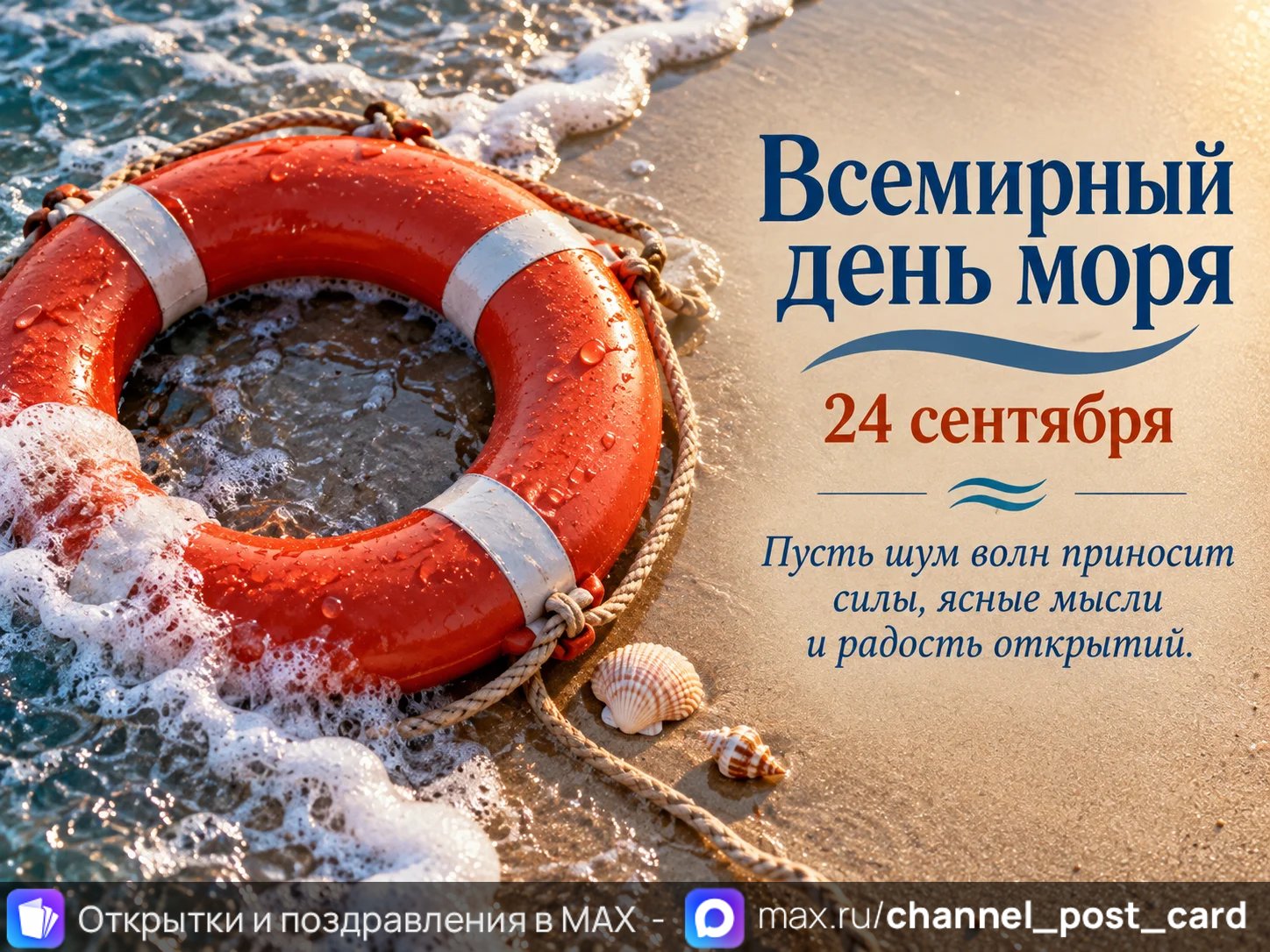 Открытка «Всемирный день моря»