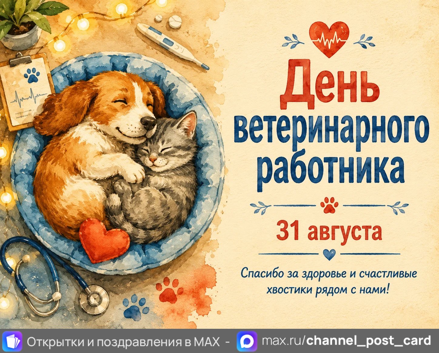 День ветеринарного работника — открытка «День ветеринарного работника»