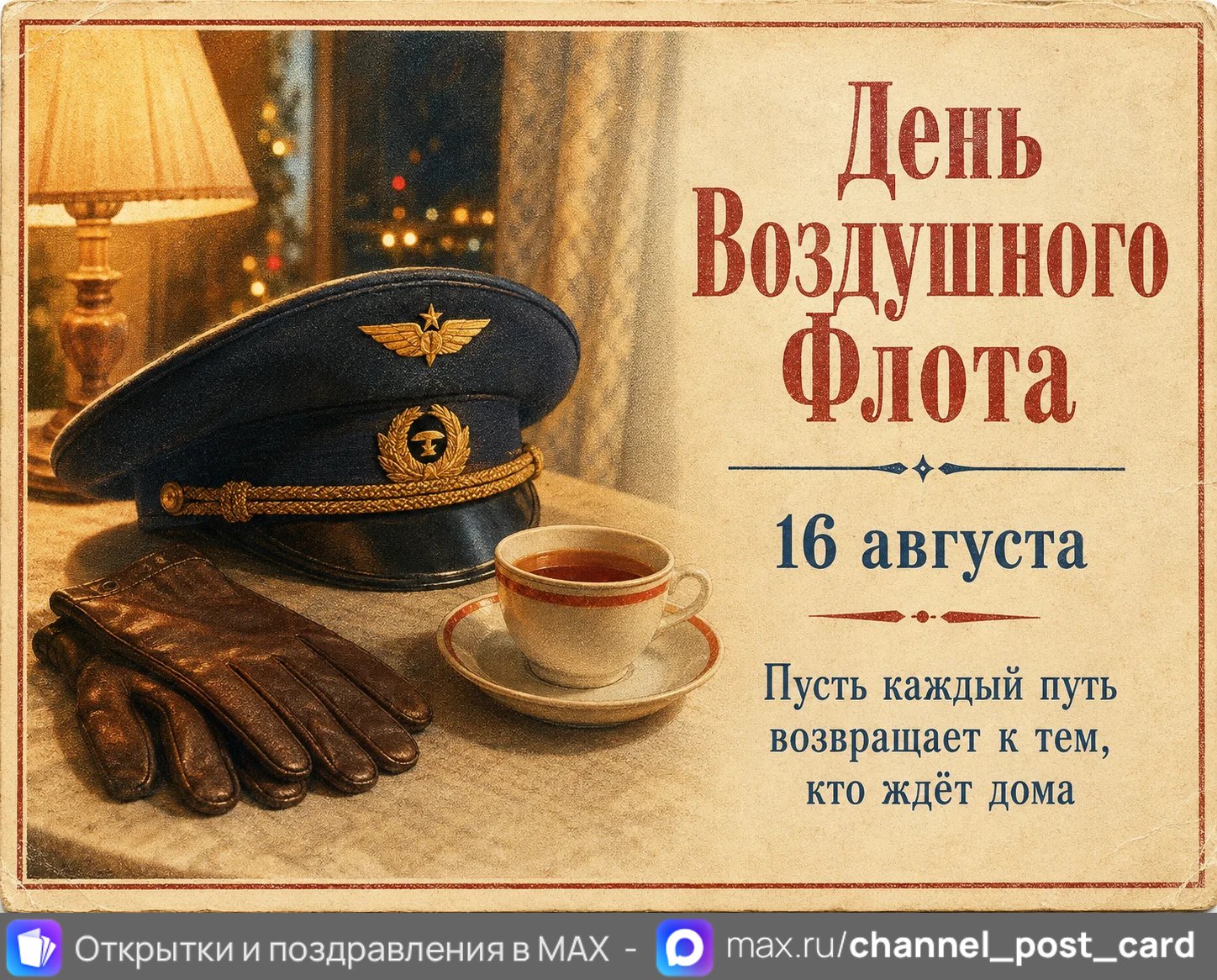 Открытка «День воздушного флота»