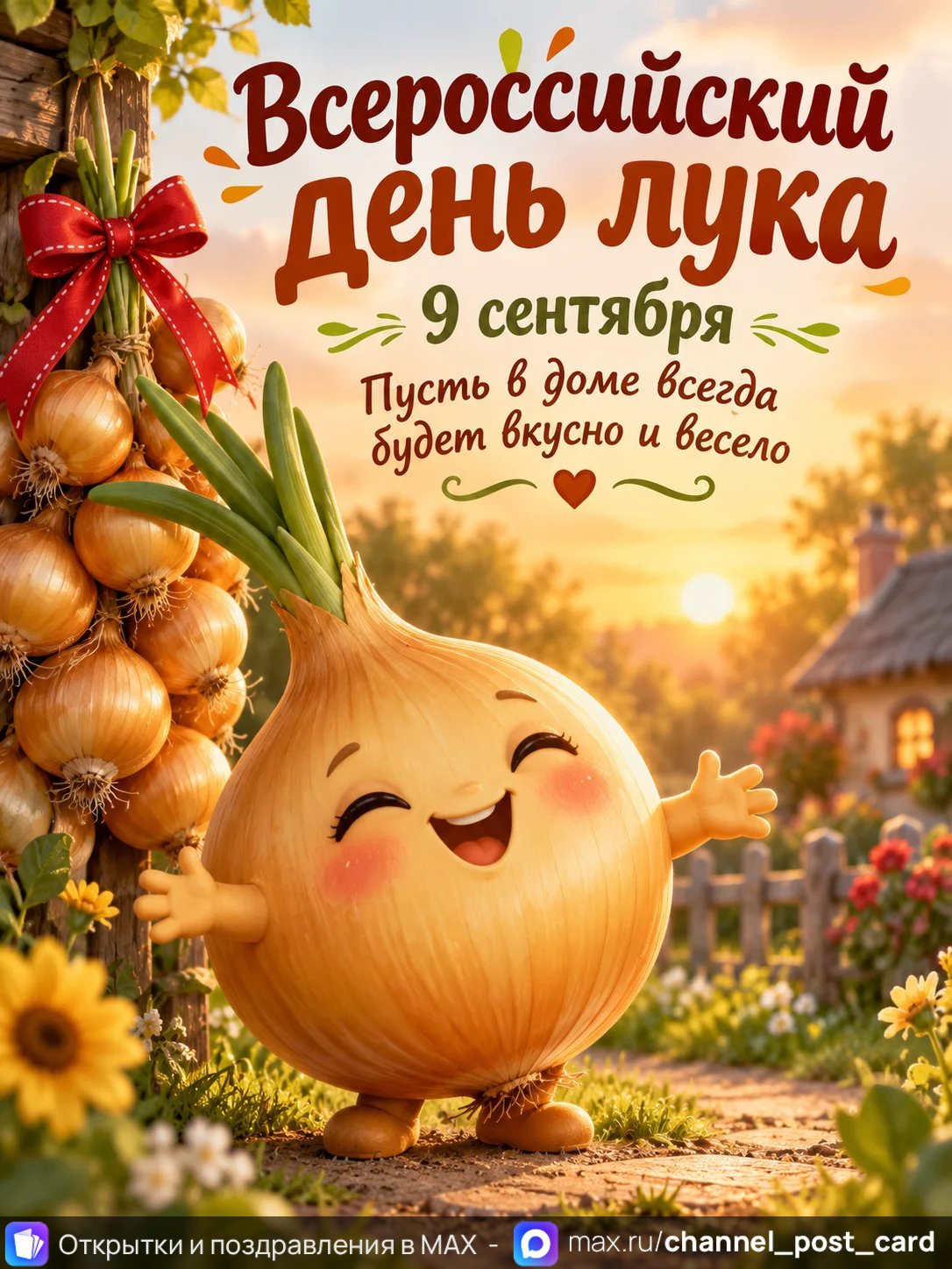 Открытка «Всероссийский День Лука»