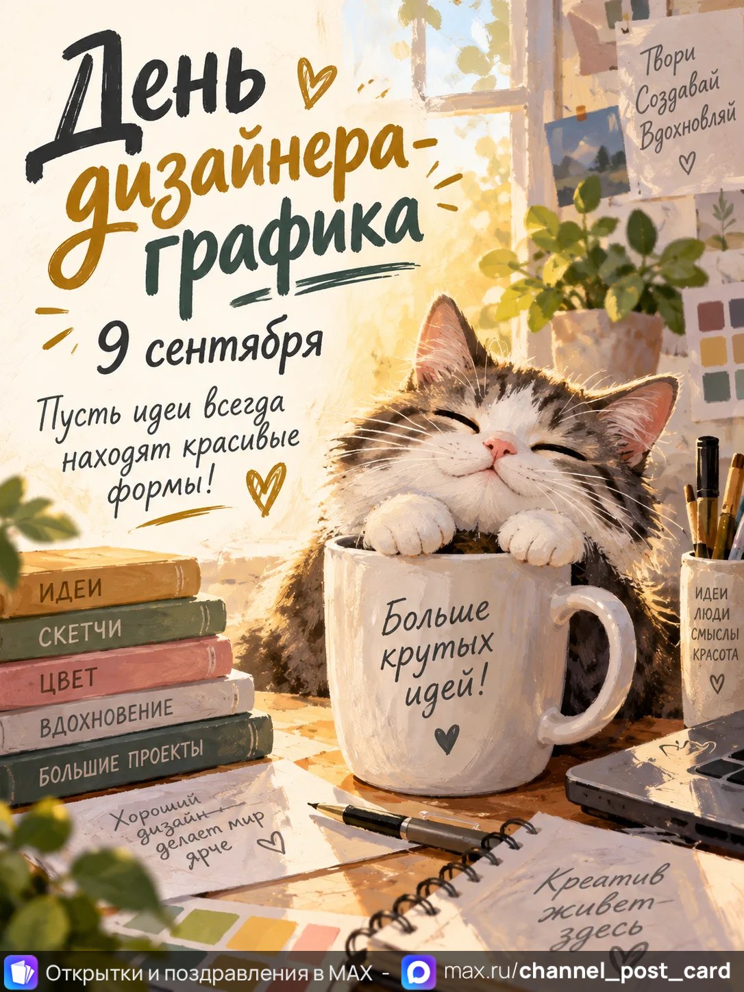 Открытка «День дизайнера графика»