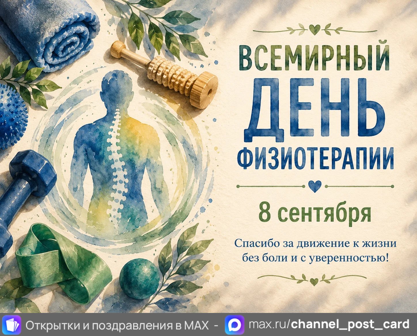 Открытка «Всемирный день физиотерапии»