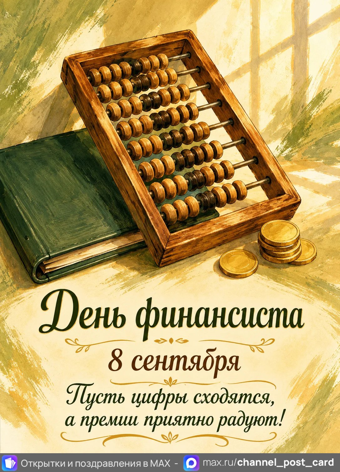 Открытка «День финансиста»