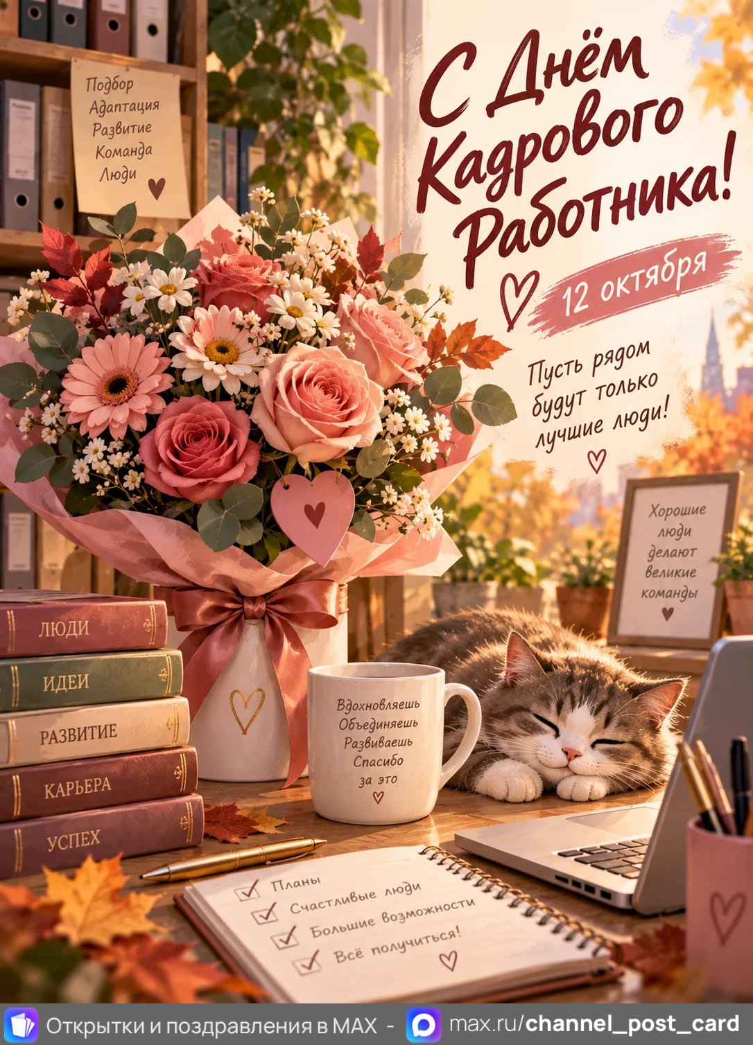 Открытка «С Днём Кадрового Работника»