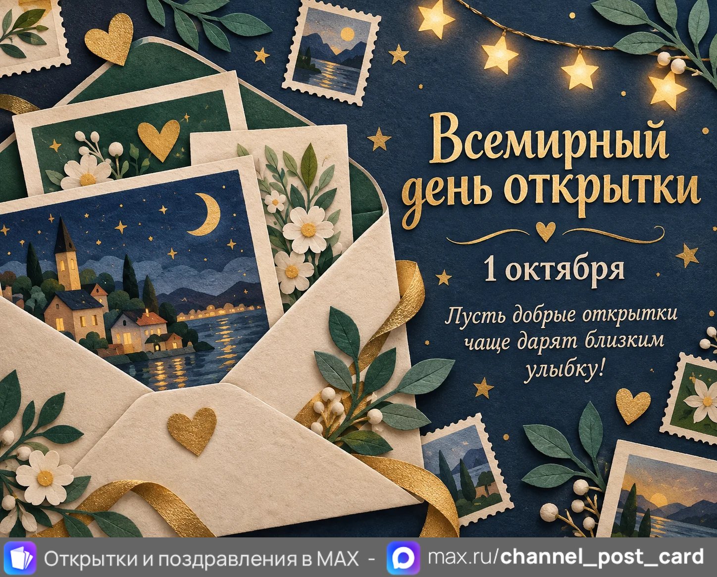 Открытка «С Днем открытки»