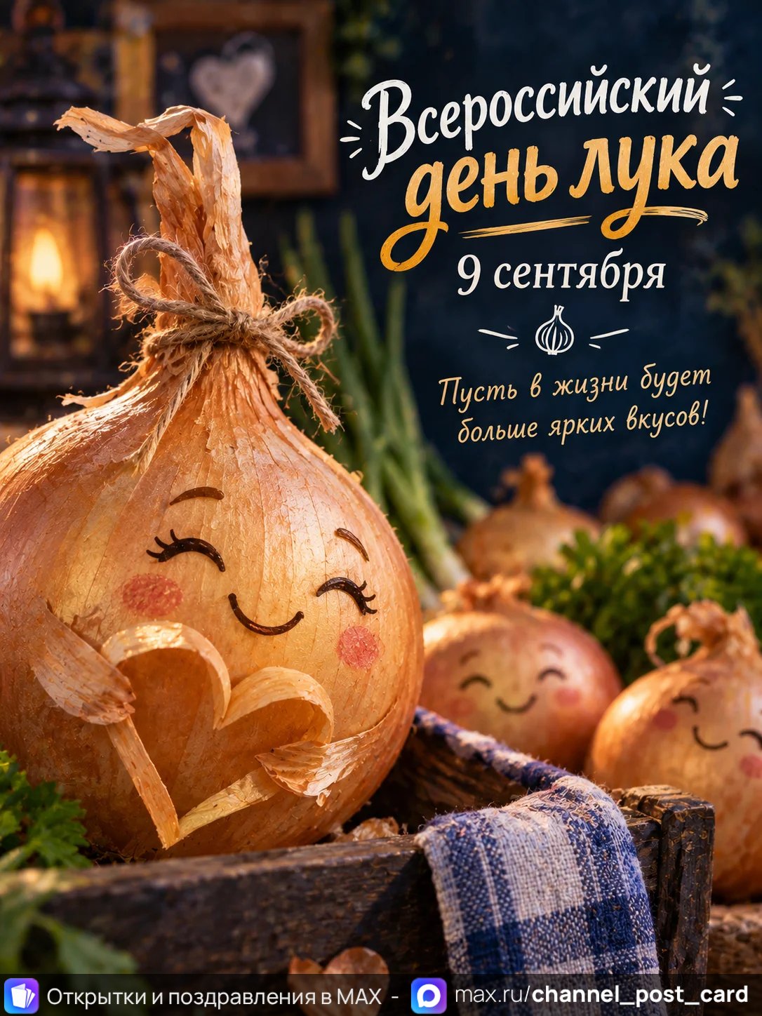 Открытка «Всероссийский День Лука»