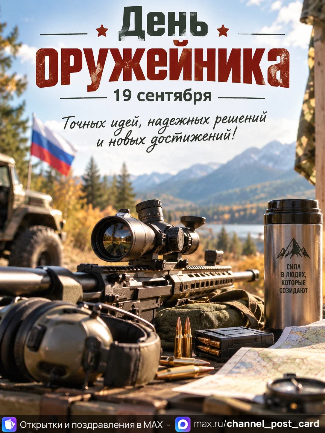 Открытка «День оружейника»