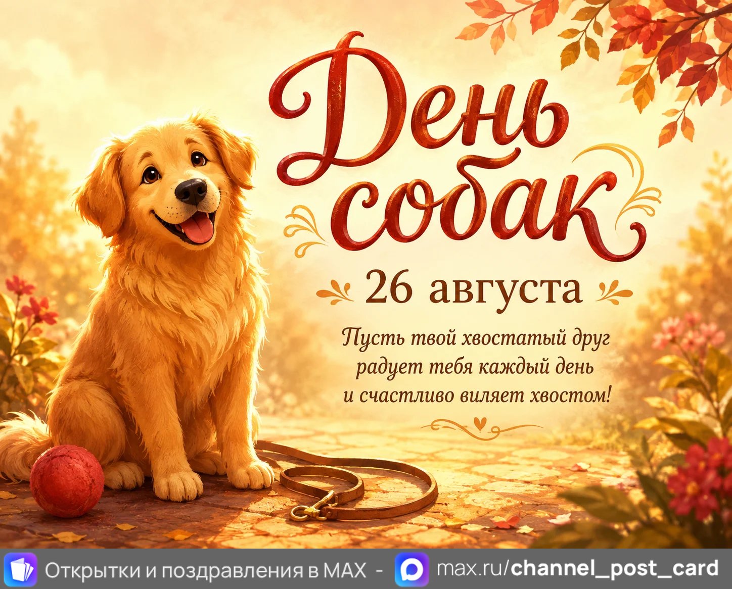 Открытка «День собак»