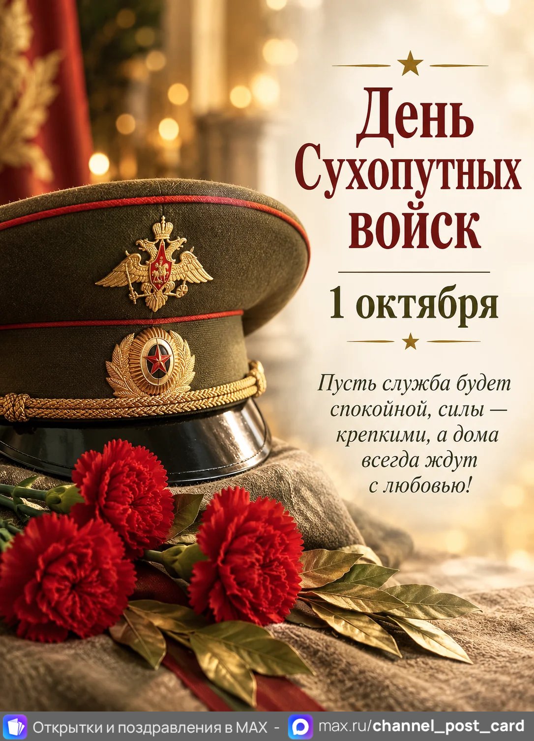 Открытка «С Днём Сухопутных Войск»