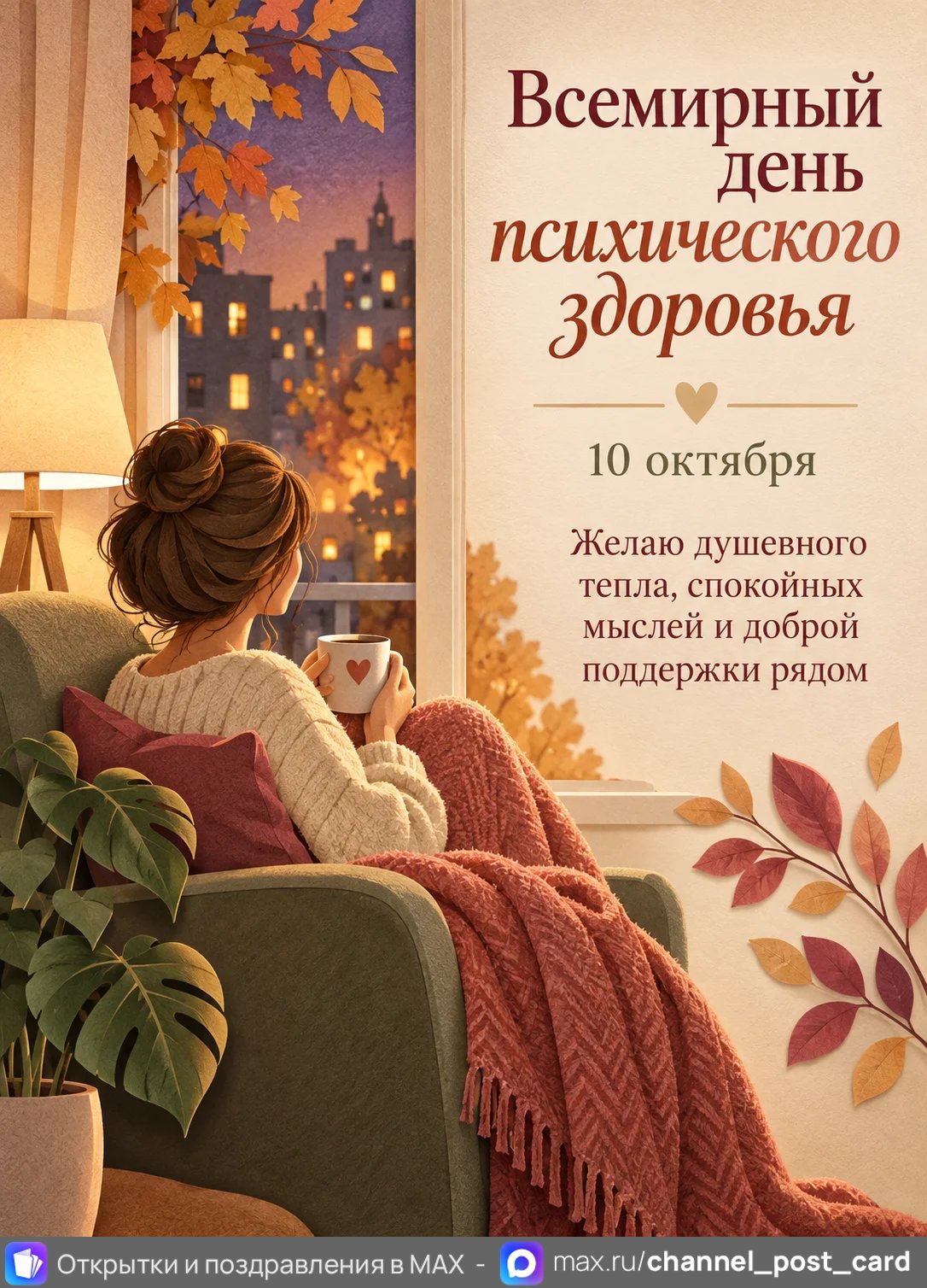 Открытка «Всемирный день психического здоровья»