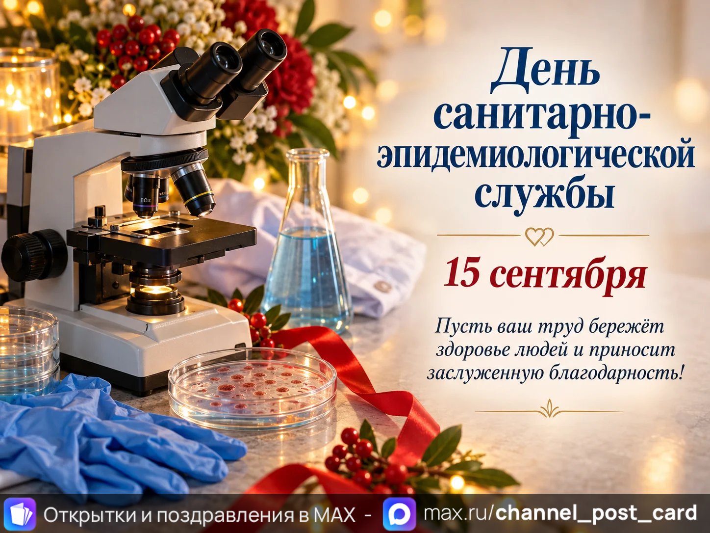 Открытка «День Санитарно-эпидемиологической службы»