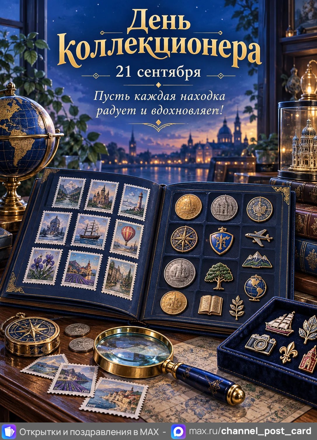 Открытка «День коллекционера»