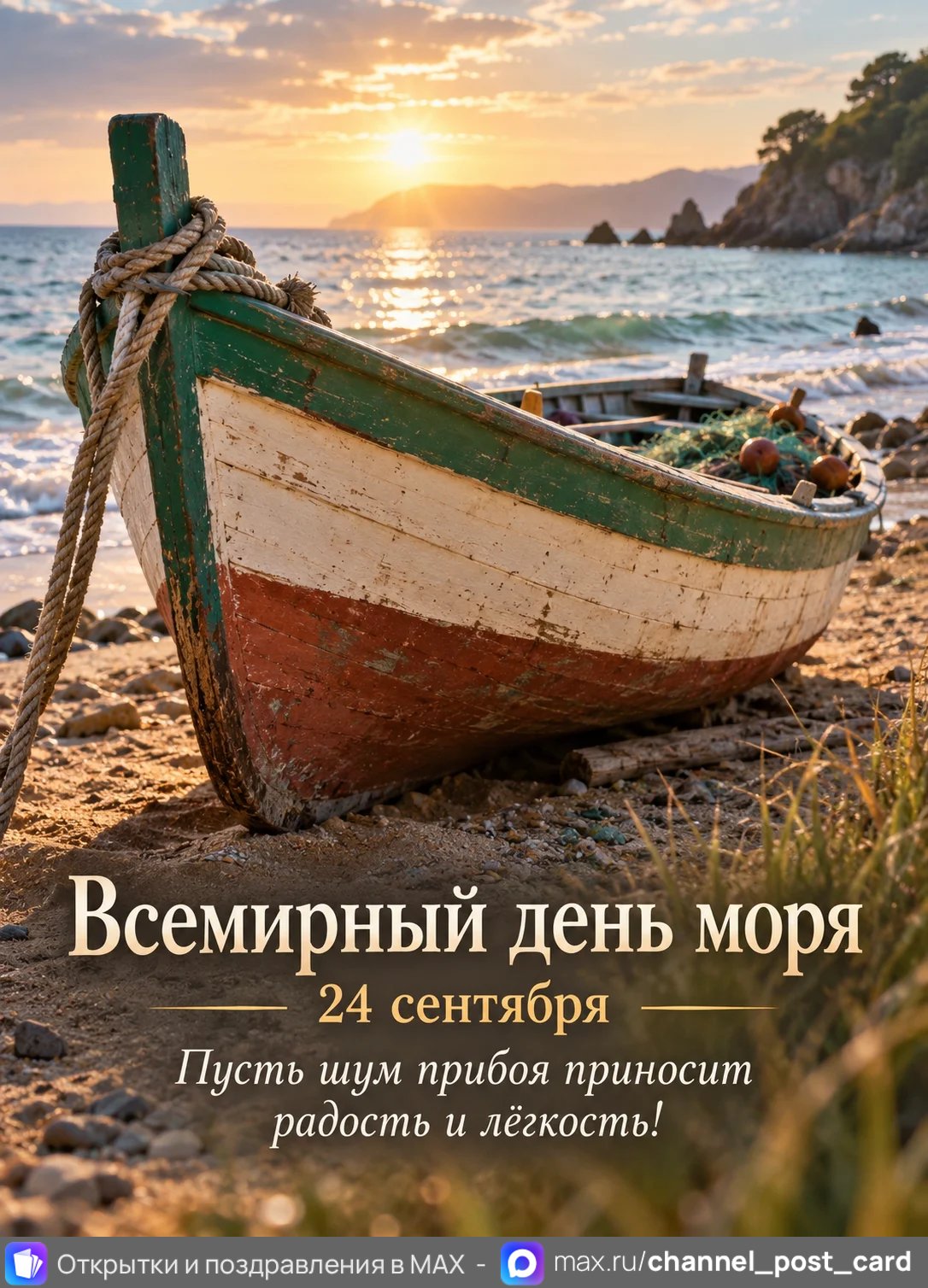 Открытка «Всемирный день моря»